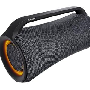 Sony SRS-XG500 Portable Wireless Bluetooth Party Speaker,Karaoke/Guitar Input,IPX66 Splash & Dust Protection,30hrs Battery, Ring Ligtining,USB Play & Charge, Quick Charge, Mega Bass, Aux Input, Black