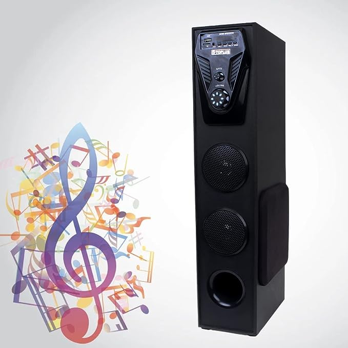 TOPLUS Avenger Nxt Bluetooth Tower Speaker (Black) Mic, LED Display, USB, Home Theatre 80 W - Image 2