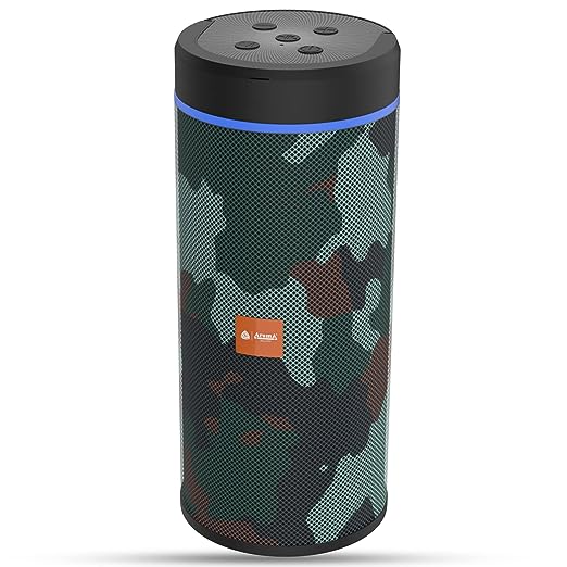 Aroma® Studio 34 Energy 10W Bluetooth Speaker Hi-fi Stereo Sound Surround Upto 10 Hours Playback, Best for Mobile, Laptop/PC, Ipad, Media Players with Multi Modes Aux/TF Card/USB Drive (Army)