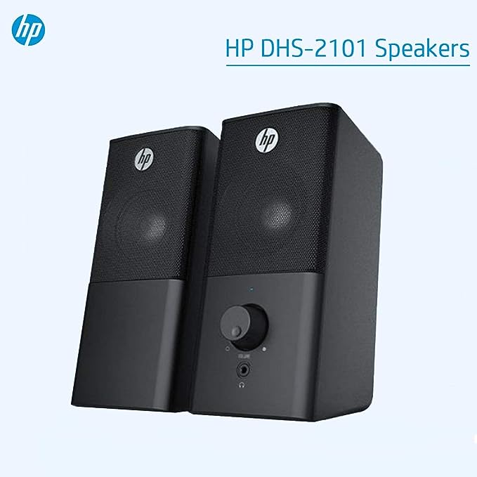 (Renewed) HP Multimedia DHS-2101 HD Speaker with 3.5mm Audio Jack for Desktop Office Home Stereo Small Speaker (8CA76AA) - Image 3