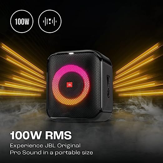 JBL Partybox Encore Essential | Portable Bluetooth Party Speaker | 100W Monstrous Pro Sound | Dynamic Light Show | Upto 6Hrs Playtime | Built-in Powerbank | Mic Support PartyBox App (Black) - Image 3
