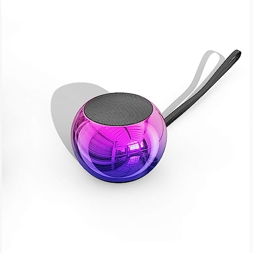 TWS Wireless Portable Small Bluetooth Speakers with Big Sound, Wireless Stereo Pairing, Metal Enclosure, IP65 Splashproof, Minimalism Design, Nylon Lanyard for Echo Dot/Android/ipad/iPhone/Laptop