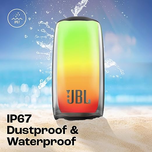 JBL Pulse 5, Wireless Portable Bluetooth Speaker, 40 Watt, Customized 360° Lightshow Portable App, Pro Sound, Deep Bass, 12 Hours Playtime, PartyBoost, IP67 Waterproof & Dustproof (Black) - Image 6