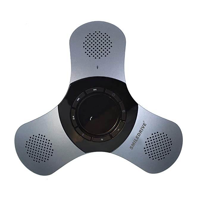 SMILEDRIVE Portable Bluetooth Mobile Conference Call Speaker with Omnidirectional Mic, Echo & Noise Cancellation