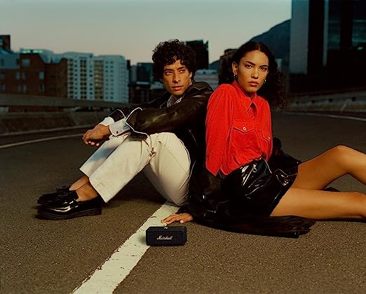 Marshall Emberton 20 Watt Wireless Bluetooth Portable Speaker (Black and Brass) - Image 2