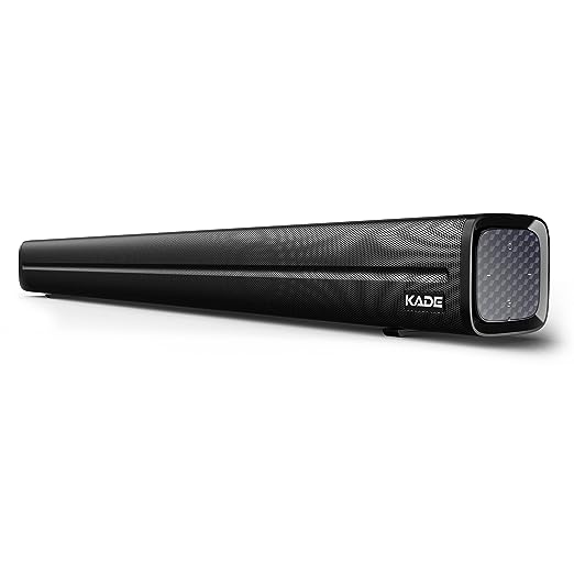 KADE Gen80 Soundbar with 80W Surround Sound,Channel 2.2 Bluetooth Speaker with 2 in-Built subwoofers & 2 Full Range Speakers,Multiple EQ Modes,Multiple Input Modes,Made in India