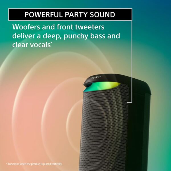 Sony New SRS-XV500 Wireless Portable Bluetooth Karaoke Party Speaker | IPX4 Splash-Proof - Image 2