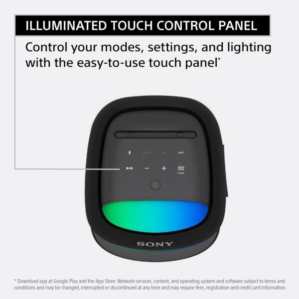 Sony New SRS-XV500 Wireless Portable Bluetooth Karaoke Party Speaker | IPX4 Splash-Proof - Image 4