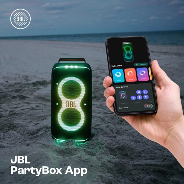 JBL Partybox 120 Wireless Bluetooth 160W Party Speaker, AI Sound Boost, Futuristic Light Show, Upto 12Hrs Playtime,Multispeaker - Image 3